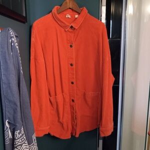 Roxy - Oversized  Corduroy Shacket- Women's- SZ XL- Colour Orange